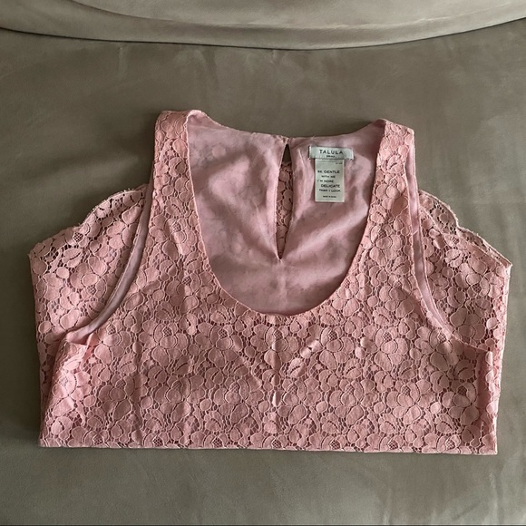 Aritzia Talula Betty Light Pink Lace Tank - Picture 2 of 7